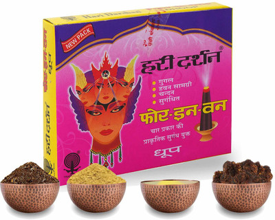 Hari Darshan Four in One Dhoop Four Fragrance(192, Set of 12)