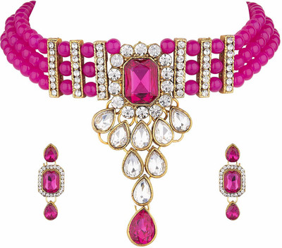 CATALYST Brass Copper Pink Jewellery Set(Pack of 1)