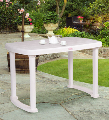 Petals Desire 4 Seater Dining Plastic 4 Seater Dining Table(Finish Color - White, DIY(Do-It-Yourself))