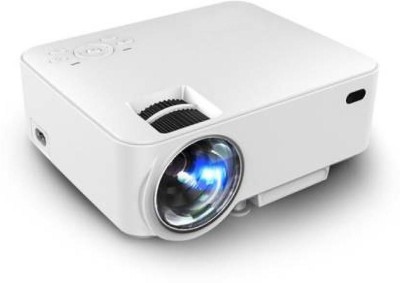 IBS T21 LCD Mini Projector, Multimedia Home Theater Video Projector Support 1080P USB SD Card VGA AV Home Cinema TV Laptop Game iPhone Android Smartphone with Cable Portable Projector  (White) (1500 lm) Portable Projector(White)