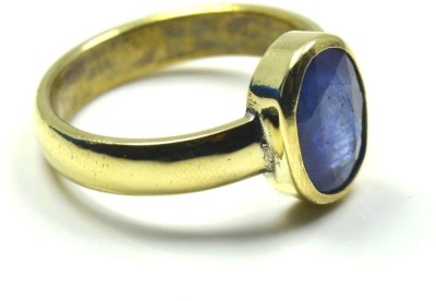 Kevat Gems Natural Certified Blue Sapphire/Neelam Panchdhatu Copper Rashi Ratan 3.9 Ct./4.25 Ratti Astrological Purpose Ring For Unisex by KEVAT GEMS Copper Sapphire Copper Plated Toe Ring