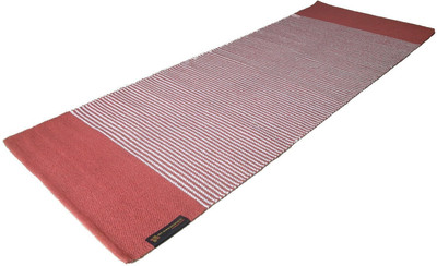 ASE YOGA INDIA Cotton Yoga Mat Good Grip Red 6 mm Yoga Mat