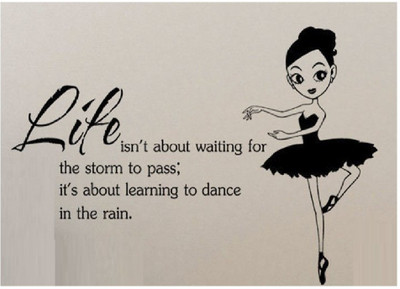 marvellous 60 cm m-lifeisnotwaiting Self Adhesive Sticker(Pack of 1)