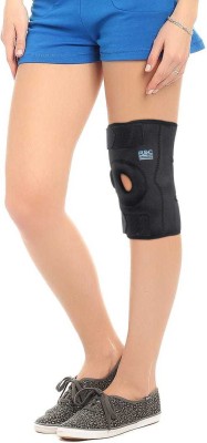 rsc healthcare -Neoprene Brace With Hinge Open Patella Knee Support(Black)