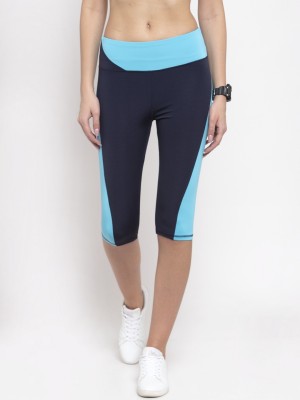 Boston Club Color Block Women Blue Tights