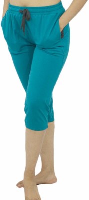 Lovable Solid Women Light Blue Track Pants