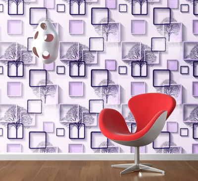Eurotex Architecture Purple Wallpaper(1000 cm x 45 cm)