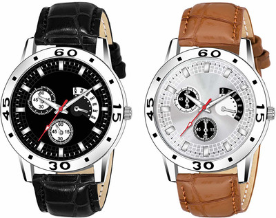 WRISTON Combo Sophisticated Masculinity: Premium Leather Analog Wrist Watch Analog Watch  - For Boys