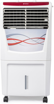 Sansui Zephyr 37 Room/Personal Air Cooler(White, Red, 37 Litres)