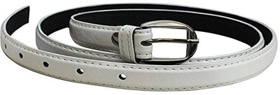 TANISHKA EXPORT Girls Casual, Formal White Artificial Leather Belt