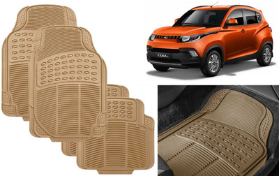 Auto Kite Rubber, PVC Standard Mat For  Mahindra KUV 100(Beige)