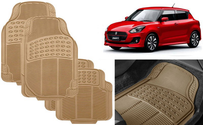 Auto Kite Rubber, PVC Standard Mat For  Maruti Suzuki Swift Dzire(Beige)