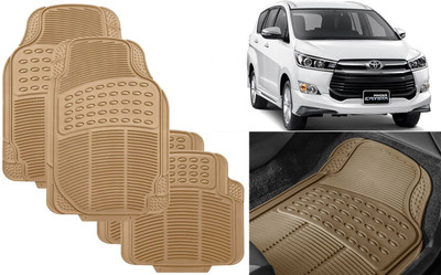Auto Kite Rubber, PVC Standard Mat For  Toyota Innova Crysta(Beige)
