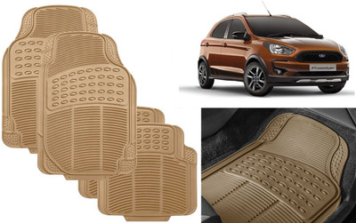 Auto Kite Rubber, PVC Standard Mat For  Ford Aspire(Beige)