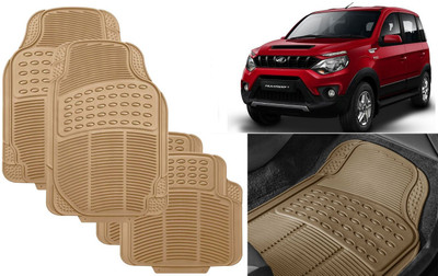 Auto Kite Rubber, PVC Standard Mat For  Mahindra Nuvosport(Beige)