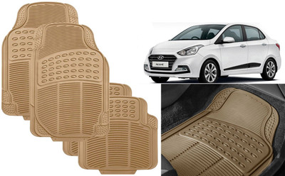 Auto Kite Rubber, PVC Standard Mat For  Hyundai Xcent(Beige)