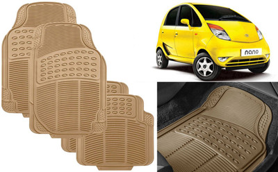 Auto Kite Rubber, PVC Standard Mat For  Tata Nano(Beige)