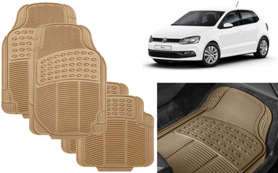 Auto Kite Rubber, PVC Standard Mat For  Volkswagen Polo Exquisite(Beige)