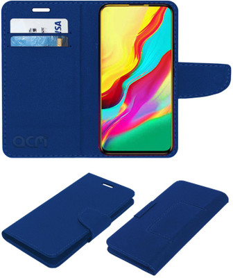 ACM Flip Cover for Infinix S5 Pro(Blue, Cases with Holder)