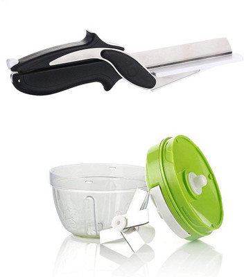 Bajud Enterprise Combo of Clever Cutter with Chopper Vegetable & Fruit Chopper(1)