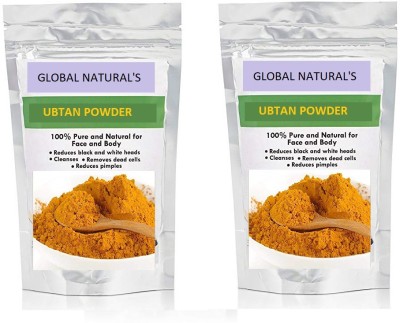 GLOBAL NATURAL'S Naturals Ubtan Powder for Body(Dulhan Special) HALDI RASAM PACK OF 2(200 g)