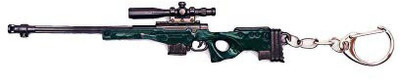 gtrp Green-Silver Battlegrounds AWM Sniper Key Case Key Chain