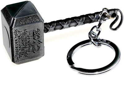 gtrp Thor Hammer Marvel Avengers Superhero Metal Ring Key Chain Key Chain