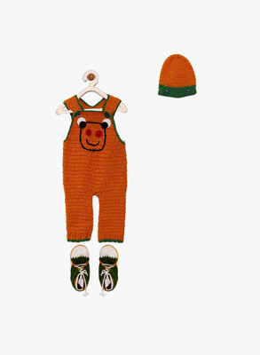 CHUTPUT Baby Boys & Baby Girls Casual Dungaree Dungaree(orange)