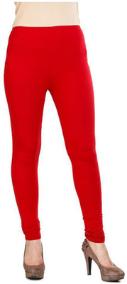 ANJANAI FASHIONS Western Wear Legging(Red, Solid)