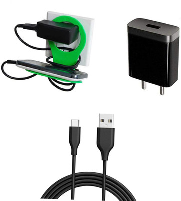 DAKRON Wall Charger Accessory Combo for Vivo S1 Pro(Black)