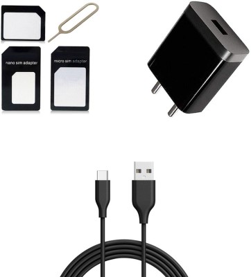 DAKRON Wall Charger Accessory Combo for Vivo V17 Pro(Black)