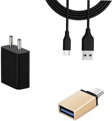 SARVIN Wall Charger Accessory Combo for Lenovo K10 Note(Black)