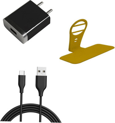 DAKRON Wall Charger Accessory Combo for Motorola One Action(Multicolor)