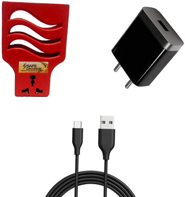 DAKRON Wall Charger Accessory Combo for Vivo V17(Multicolor)