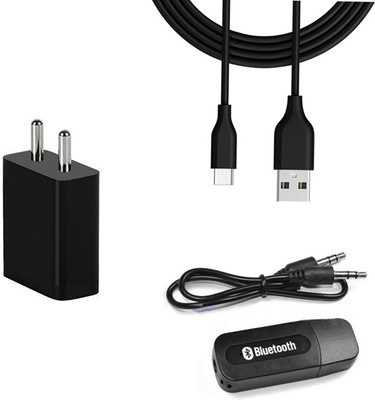 SARVIN Wall Charger Accessory Combo for Lenovo K10 Note(Black)