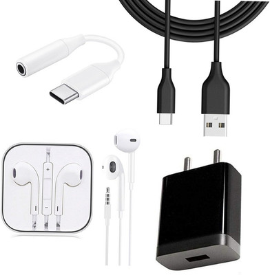 DAKRON Wall Charger Accessory Combo for HTC Wildfire X(Multicolor)