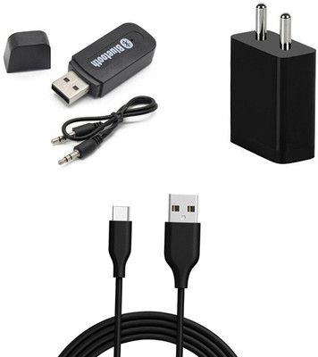 DAKRON Wall Charger Accessory Combo for LG W30 Plus(Black)
