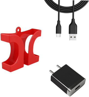 DAKRON Wall Charger Accessory Combo for Motorola One Macro(Multicolor)