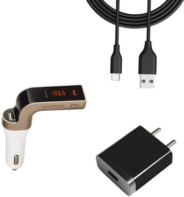 DAKRON Wall Charger Accessory Combo for LG G8X ThinQ(Multicolor)