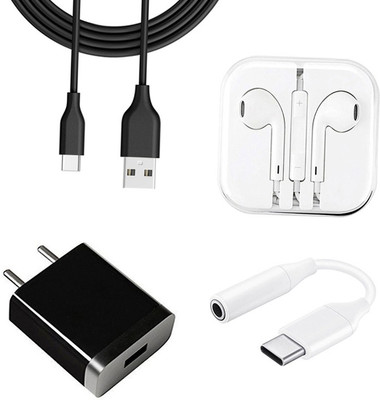 SARVIN Wall Charger Accessory Combo for OPPO F15(White)