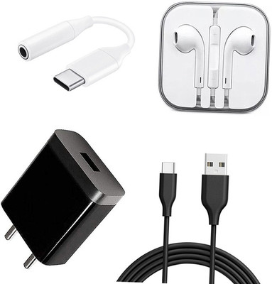 DAKRON Wall Charger Accessory Combo for Vivo V17(Black)