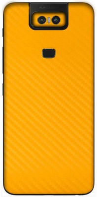 Orgic India Asus 6Z Mobile Skin(Carbon Yellow)