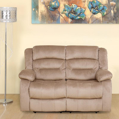 @Home by nilkamal Debbie Fabric Powered Recliner(Finish Color - Brown, Knock Down)