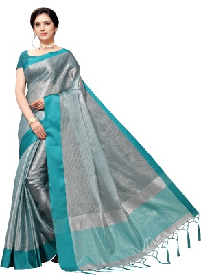 vaamsi Self Design Daily Wear Art Silk Saree(Blue)