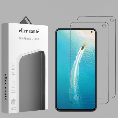 eller santé Edge To Edge Tempered Glass for Vivo V17(Pack of 2)