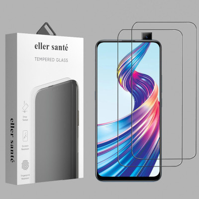 eller santé Edge To Edge Tempered Glass for Vivo V15(Pack of 2)