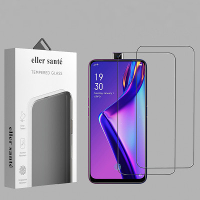eller santé Edge To Edge Tempered Glass for OPPO K3(Pack of 2)