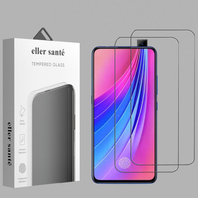eller santé Edge To Edge Tempered Glass for Vivo V15 Pro(Pack of 2)