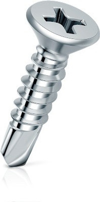 RPI SHOP Carbon Steel Bugle Head Self-drilling Screw(3 mm Pack of 200)