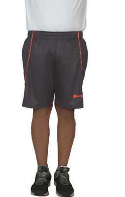 sampy Solid Men Grey Sports Shorts